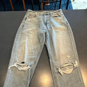 American Eagle Distressed Mom Jeans